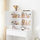 Toaletka vidaXL Rdt118w01, pasqyrë me rafte, MDF, e bardhë mat