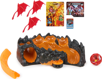 Set loje Bakugan Training Set, arenë stërvitje, me figura dhe letra, shumëngjyrësh