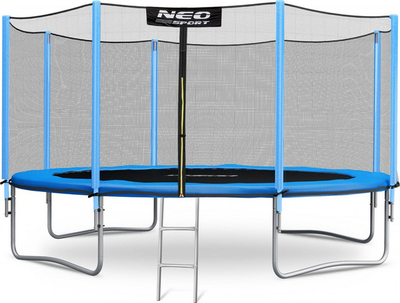Trampolinë kopshti Neo-Sport me rrjetë jashtë, 404 cm