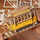 Puzzle 3D druri Robotime ROETG505 Tramcar, model tramvaji, klasik, ngjyrë druri