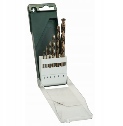 Set sfurqesh për metal Bosch 2609255087 HSS Cobalt, 6 copë, DIN 338