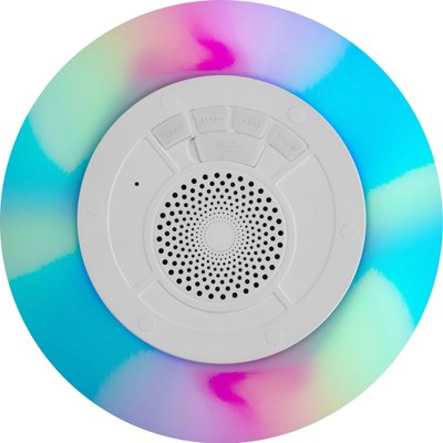 Altoparlant Bluetooth Cellularline Water Floating, që rri mbi ujë, i papërshkueshëm nga uji, me drita LED, i bardhë