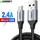 Kabllo USB Ugreen, USB-A në microUSB, 0.25 m, e zezë