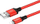 Kabllo Lightning Hoco, 1m, USB në Lightning, e kuqe