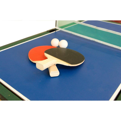 Tavolinë lojrash Enero Multi Game 9in1, futbol tavoline edhe bilardo, shumëlojëshe, dru natyral