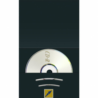 Xhep CD DVD Daiber 06622, letër, 6 x 9 cm, i zi