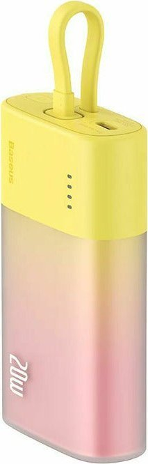 Powerbank Baseus Popsicle PPKDC05I, 5200mAh, 20W PD QC, жолто сиво