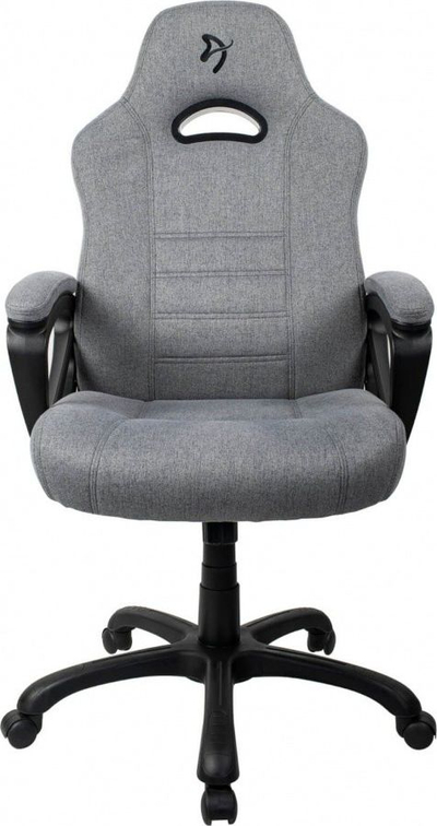 Karrige gaming Arozzi Enzo me pëlhurë të endur, ergonomike, me lëkundje, gri e çelët