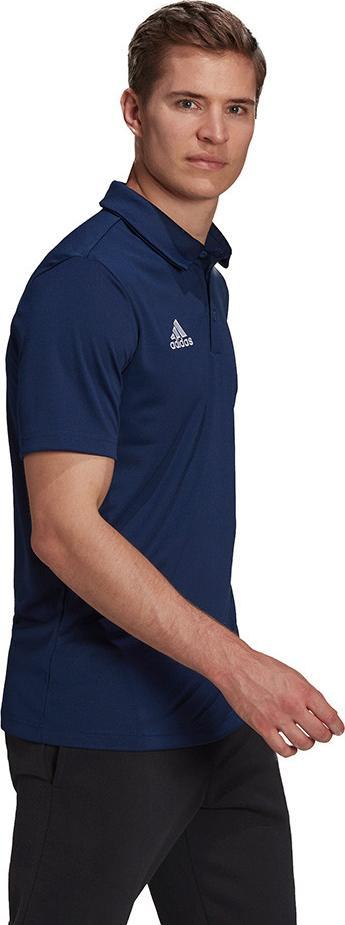 Bluzë polo Adidas Entrada 22 M H57487, Aeroready, poliester i riciklum, blu navy