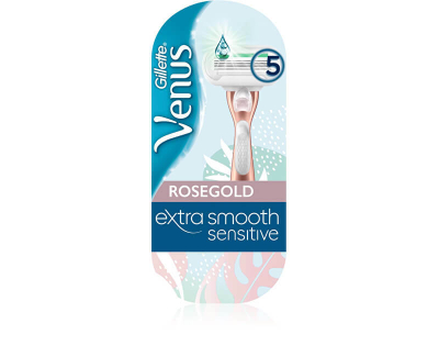 Женски сет бричеви Gillette Venus Extra Smooth Sensitive Rose Gold + 1 резервна глава