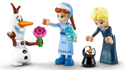 Lodër kështjellë Disney Frozen Arendelle, set me figura, shumëngjyrëshe