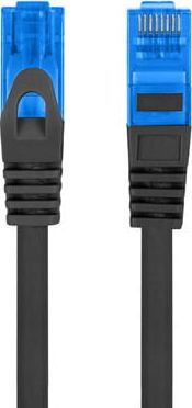 Kabllo patchcord Lanberg S/FTP, Cat.6a, LSZH, 15m, e zezë