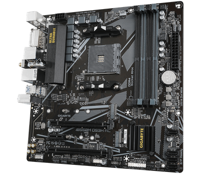 Pllakë amë GIGABYTE B550M DS3H AC, AMD B550, DDR4, Wi-Fi 5