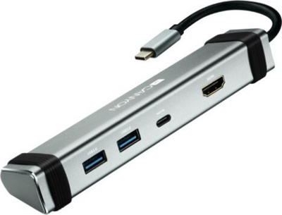 Stacion docking Canyon, USB-C, 2x USB-A, HDMI, PD, 60W, gri