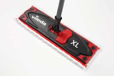 Mop i sheshtë Vileda Ultramax XL, dorezë teleskopike, i kuq
