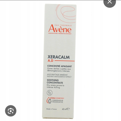 Krem qetësues Avène Xeracalm A.D Concentrate, për lëkurë shumë të thatë, 40 ml, i bardhë