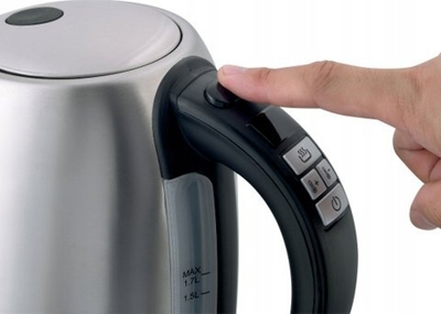 Shtekator elektrik Tefal Bronx, 1.7L, çelik inox, ngjyrë argjendi