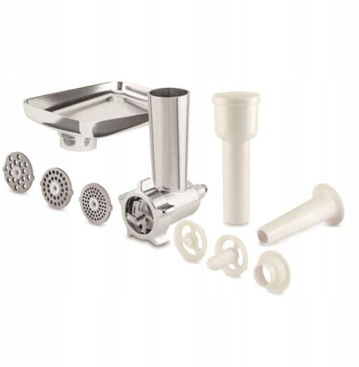 Aksesor për mikser Zyle ZY801MNC, grirëse mishi, pajtueshëm me KitchenAid, argjendtë