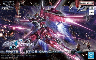 Модел комплет Bandai Infinite Justice Gundam Type II, размер 1:144, HG, повеќебоен