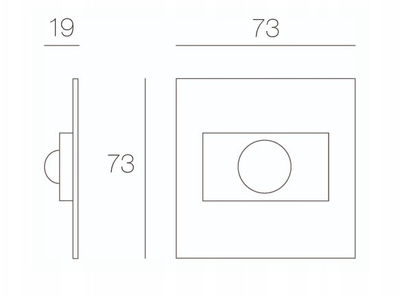Senzor lëvizjeje Tango PIR, 10V DC, IP20, i zi mat