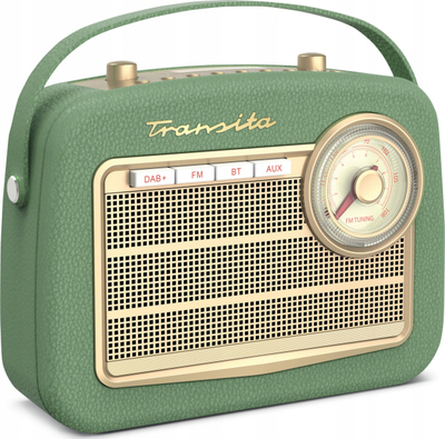 Radio portabël TechniSat Transita 130, DAB+ FM Bluetooth, 5W, jeshile