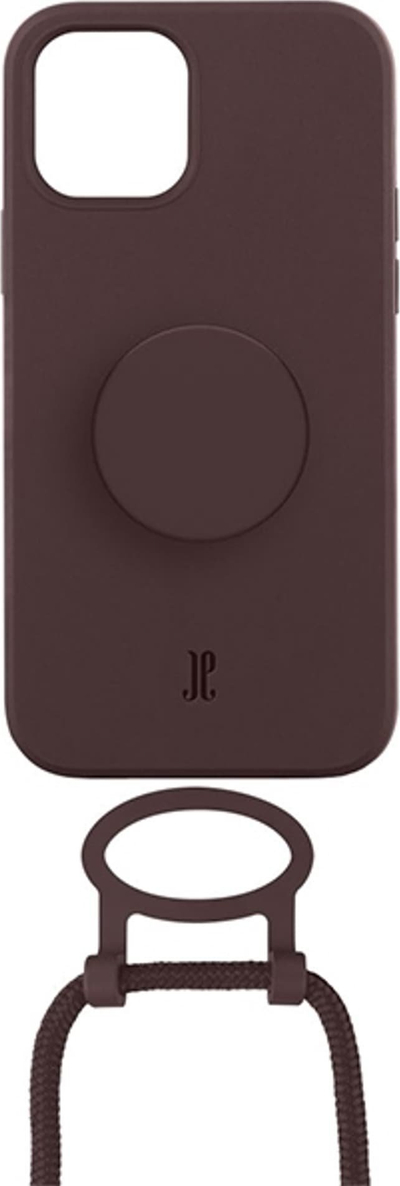 Futrollë Just Elegance PopGrip për iPhone 11 XR, TPU, me rrip, truffle