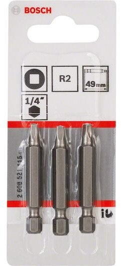 Set bitash kaçavide Bosch Robertson R2, 50mm, paketim 3 copë