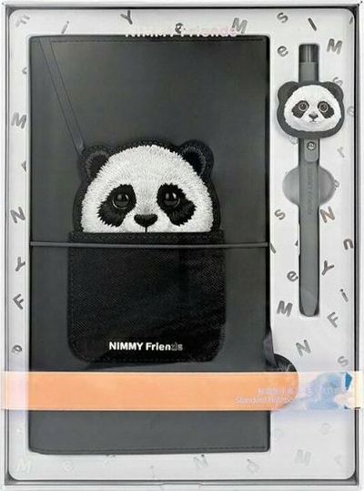 Set fletore dhe stilolaps Pupa Milano Nimmy 2in1, Big Eyed Pet 2.0 Panda, i zi