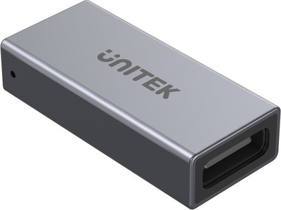 Adapter USB Unitek A1036GY, USB C në USB C, 8K, 240W, argjendtë