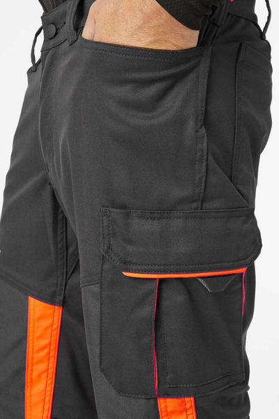 Pantallona pune Helly Hansen Alna 2.0 CL 1, të forta, me shirita reflektues, gri
