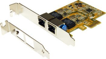 Adapter rrjeti Exsys EX-6072-4K, PCIe Low Profile, 2x Gigabit Ethernet, i zi