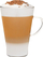 Сет чаши Woł Glasses Caffe Latte, 2 парчиња, 400 ml, транспарентни