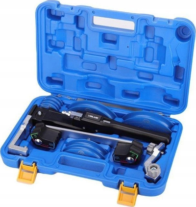 Vegël përkulëse tubash Value VBT-CB1R, për tuba bakri 6-22 mm, set me 7 madhësi, blu