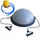 Disk balancues Kubisport, 58 cm, kapacitet 150 kg, gri