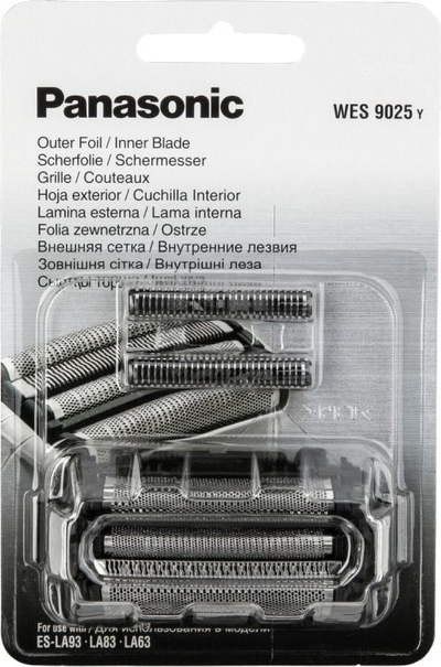Kokë rroje Panasonic WES9025Y1361, sitë edhe brisk zëvendësuese, ngjyrë argjendtë