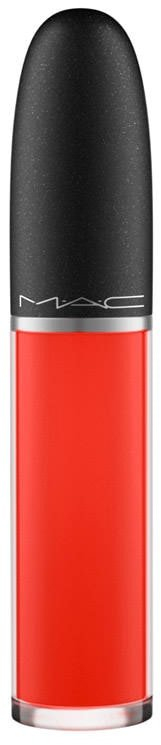 Течен кармин MAC Retro Matte Liquid Lipcolour, Quite the Standout, мат, црвено-портокалов