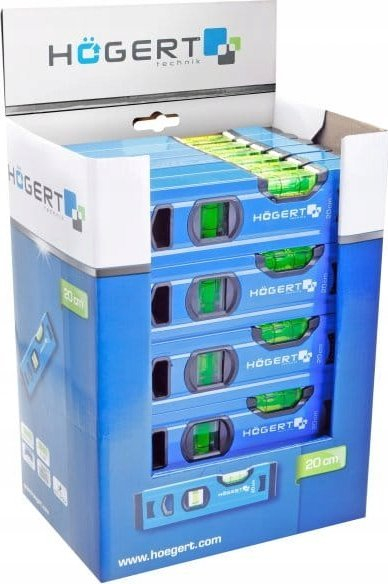 Nivel matës Hogert Technik, 200mm, alumin, blu