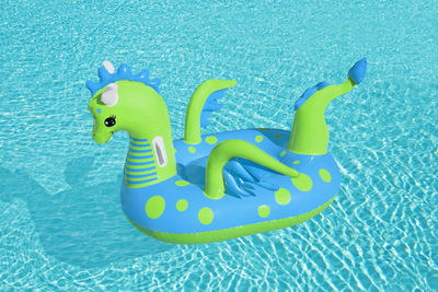 Надувачки душек за деца Bestway Dragon Ride On, до 45 kg, повеќебоен