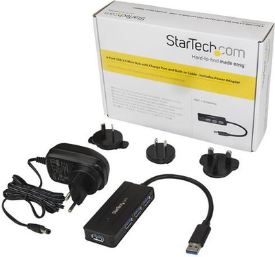 Hub USB StarTech ST4300MINI, 4 porta, USB 3.0 5Gbps, i zi