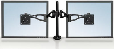 Krah monitori i dyfishtë Fellowes Vista, deri 26", 10kg, i zi