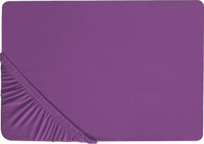 Çarçaf fitted JANBU Cotton, 140 x 200 cm, pambuk, vjollcë