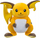 Lodër pelushi Pokémon Pikachu, 20cm, material i butë, me shumë ngjyra