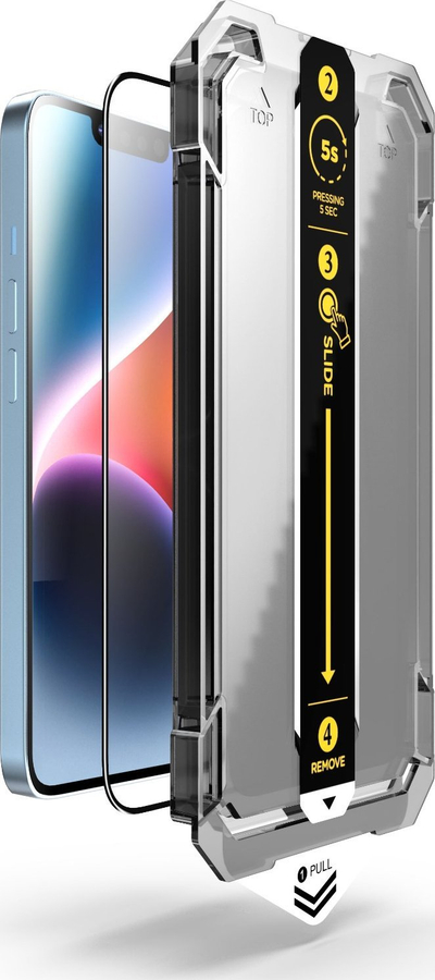 Mbrojtëse ekrani Mobile Origin për iPhone 14 Plus dhe 13 Pro Max, xham i fortë i temperum 9H, shumë i qartë