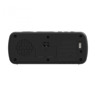Radio me orë digjitale Akai ACR-1080, ekran LED 1.5", matje temperature dhe lagështie, USB, e zezë