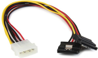 Kabllo StarTech Molex - SATA X2 (PYO2LP4LSATA), 0.3m, me ngjyra