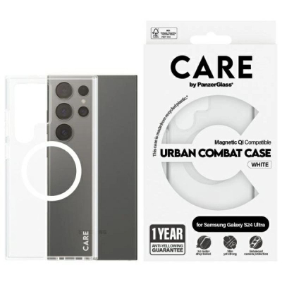 Mbrojtëse telefoni PanzerGlass CARE Case Clear Frame, për Samsung S24 Ultra, transparente