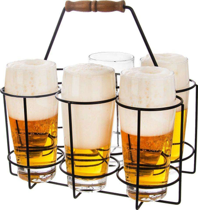 Mbajtëse Orion për shishe ose krigla birre, 0.5L, 6 vende