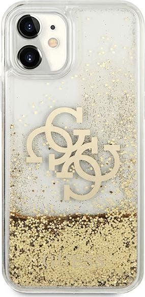 Këllëf telefoni Guess GUHCN61LG4GGO, për iPhone 11 6.1", hardcase glitter, gold