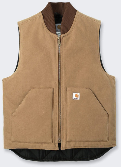 Jeletë Carhartt V01 Firm Duck, për burra, për punë, kafe e çelët, M
