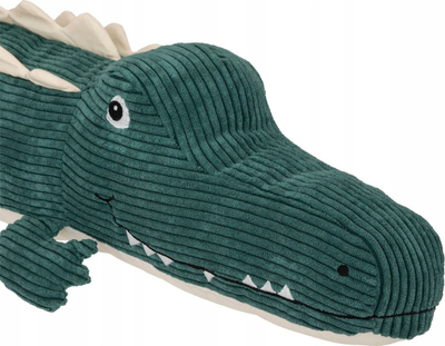 Lodër pelushi Atmosphera for Kids Krokodil, 80 cm, korduroj, jeshile